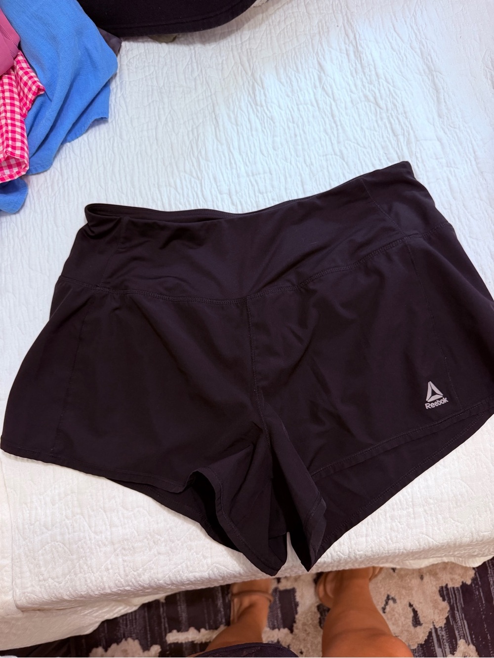 Reebok Black Women’s Athletic Shorts with Logo